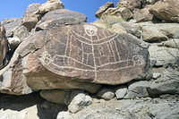 Abstract  Anthropomorphic Petroglyph